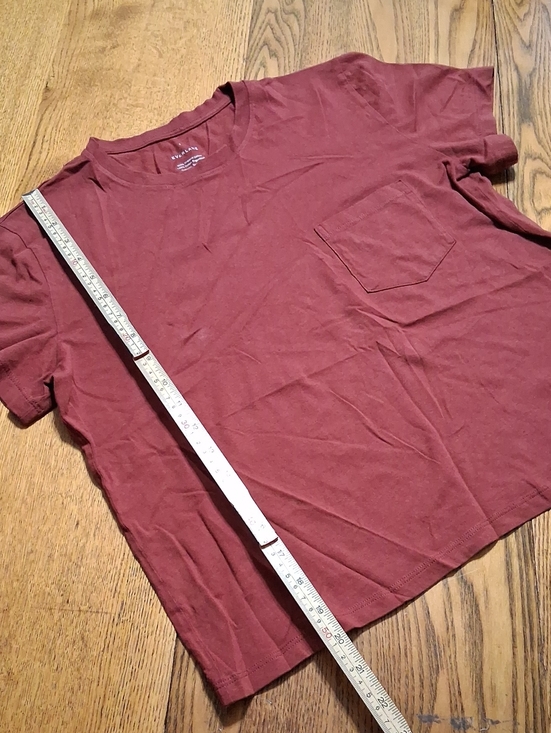 Everlane Tops - Everlane Women SMALL T TEE SHIRT TOP Crop Cropped ?? WINE BURGUNDY Exercise NEW
